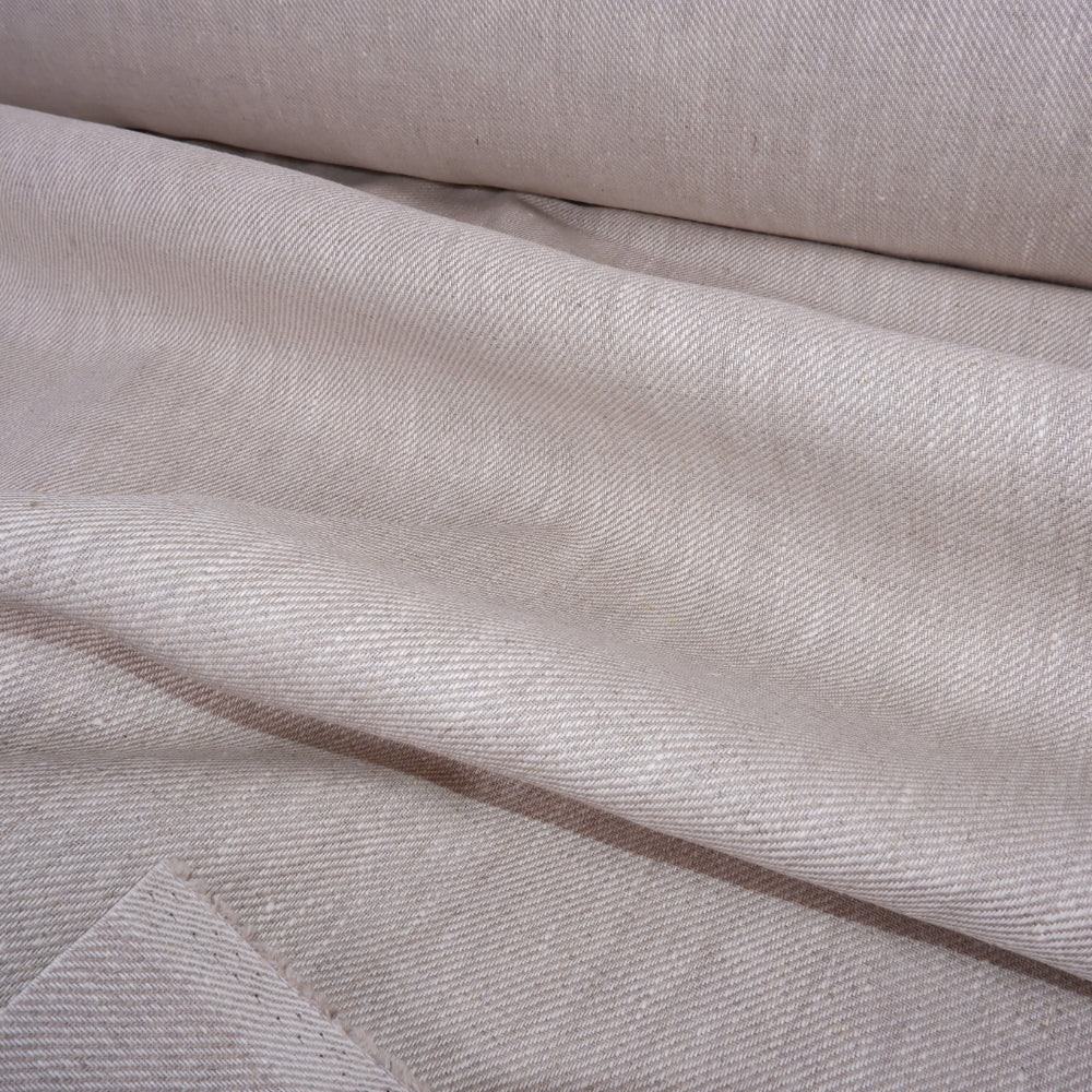 Twill oatmeal natur - regular - linen fabric - 563H