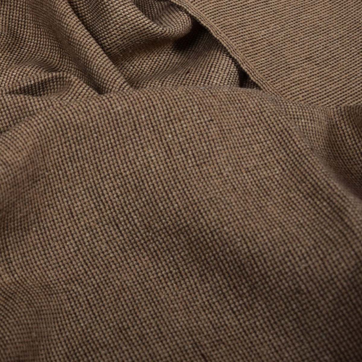 Chambre brown houndstooth - linen fabric - 589M