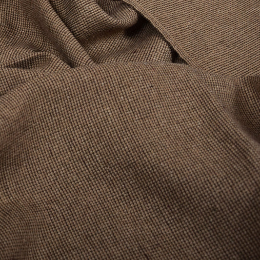 Chambre brown houndstooth - linen fabric - 589M