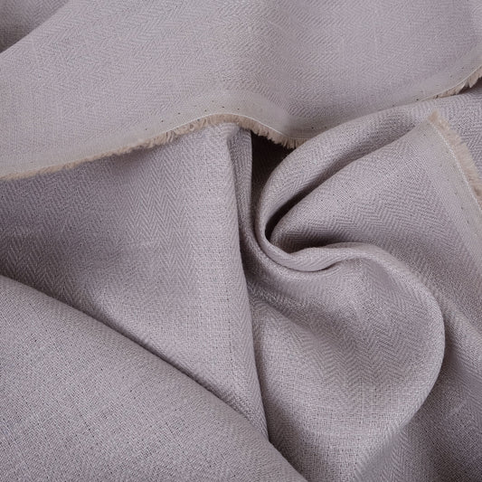 Herringbone - light grey - linen fabric - 793H