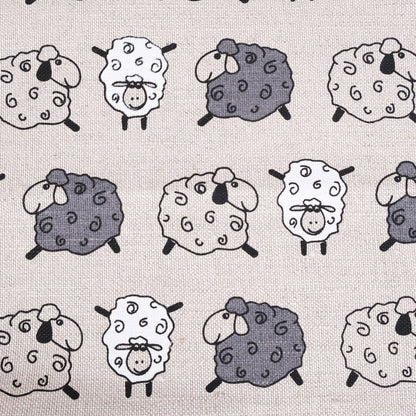 Sheep print -  Linen cotton blended fabric - 978P