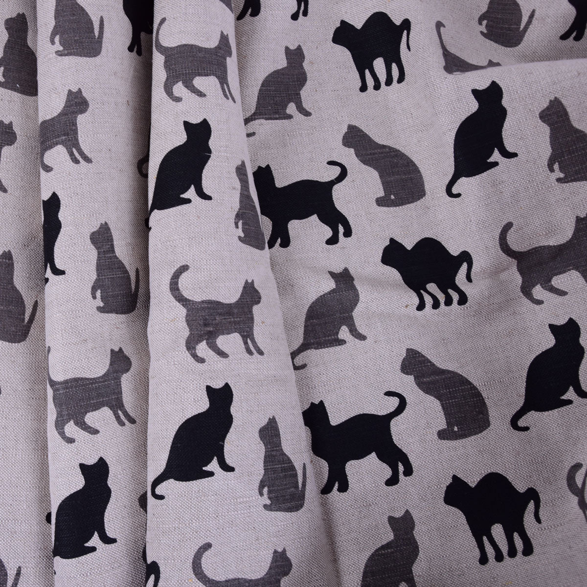 Cats print -  Linen cotton blended fabric - 979P