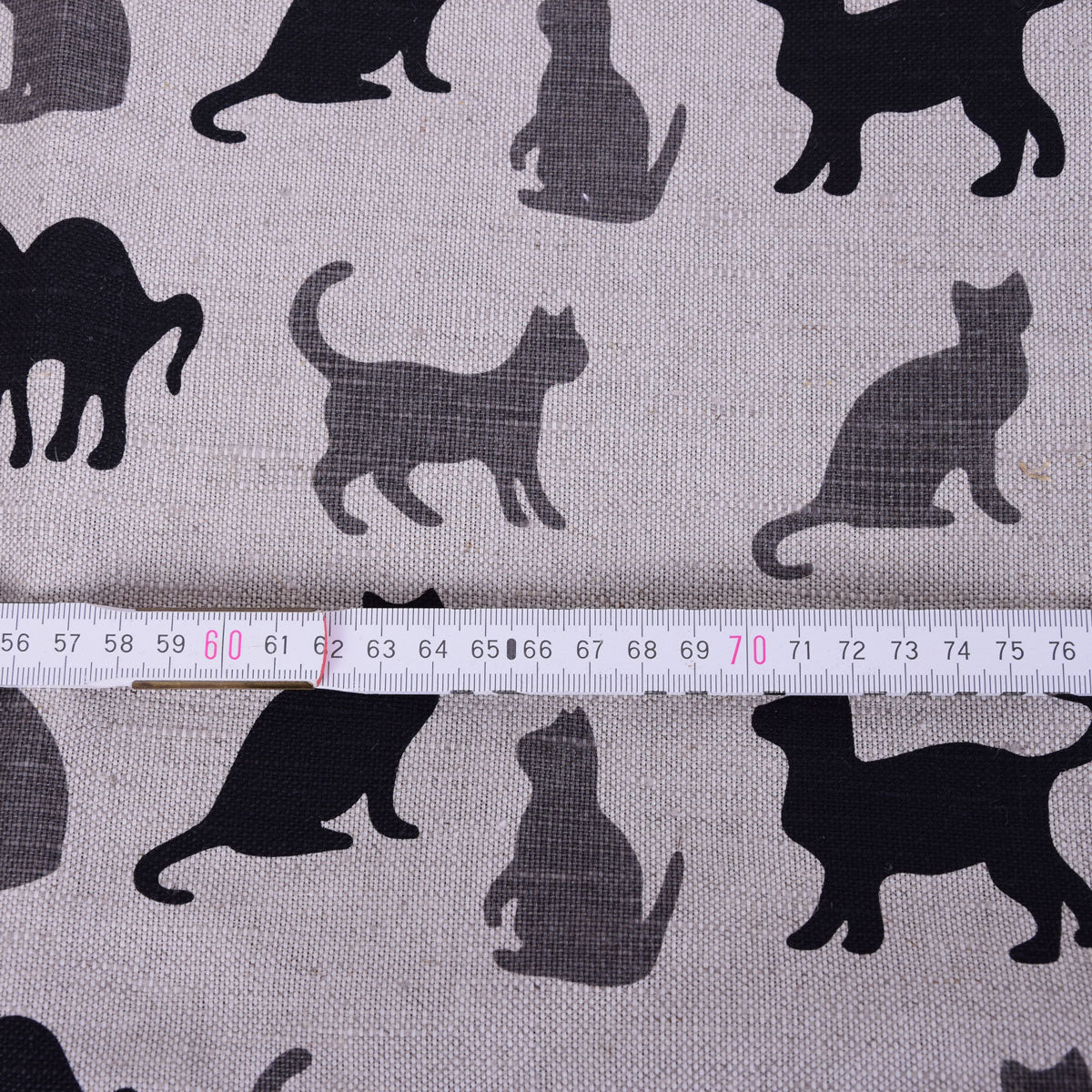 Cats print -  Linen cotton blended fabric - 979P