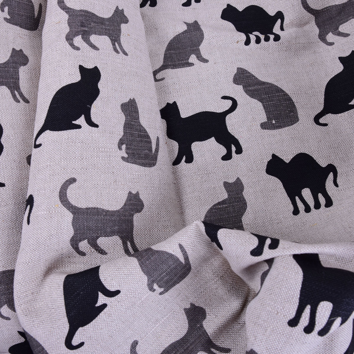 Cats print -  Linen cotton blended fabric - 979P