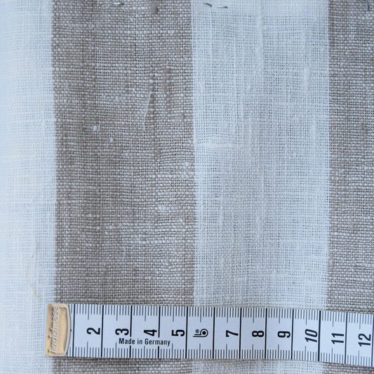 Maxi stripes - natur white - linen fabric - 520H