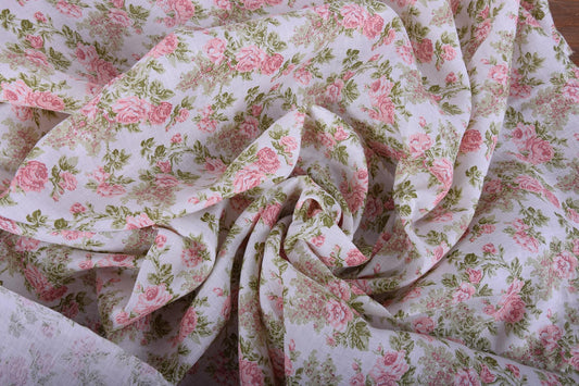 Rose print on white - 278P