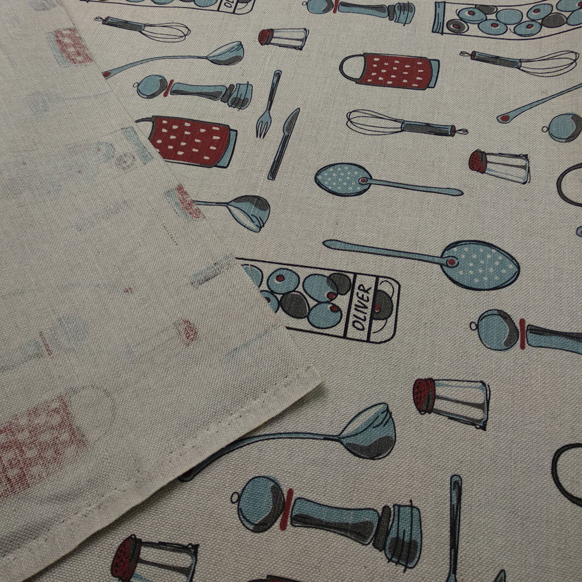 Print kitchen tools -  Linen cotton blended fabric - 782P