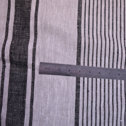 Village black - linen fabric -  234H
