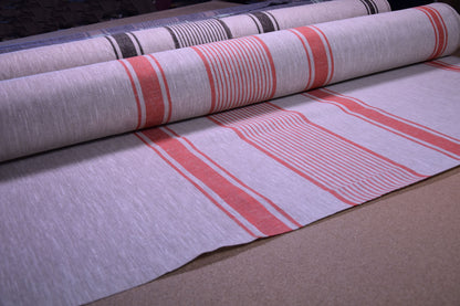 Village red - linen fabric - 236H