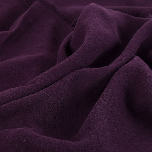 Plump purple- heavy linen fabric -  425H