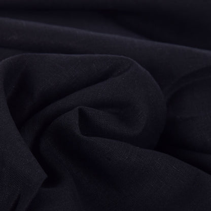 Black linen fabric - 150gsm - 329M