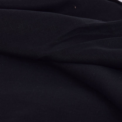 Black - heavy linen fabric -  335H
