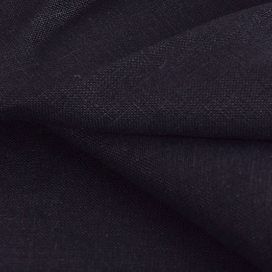 Black - heavy linen fabric -  335H
