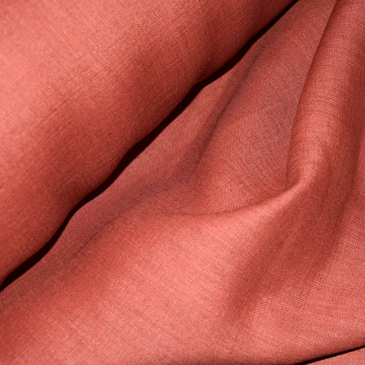 Ochra red - linen fabric - 180gsm - 470A