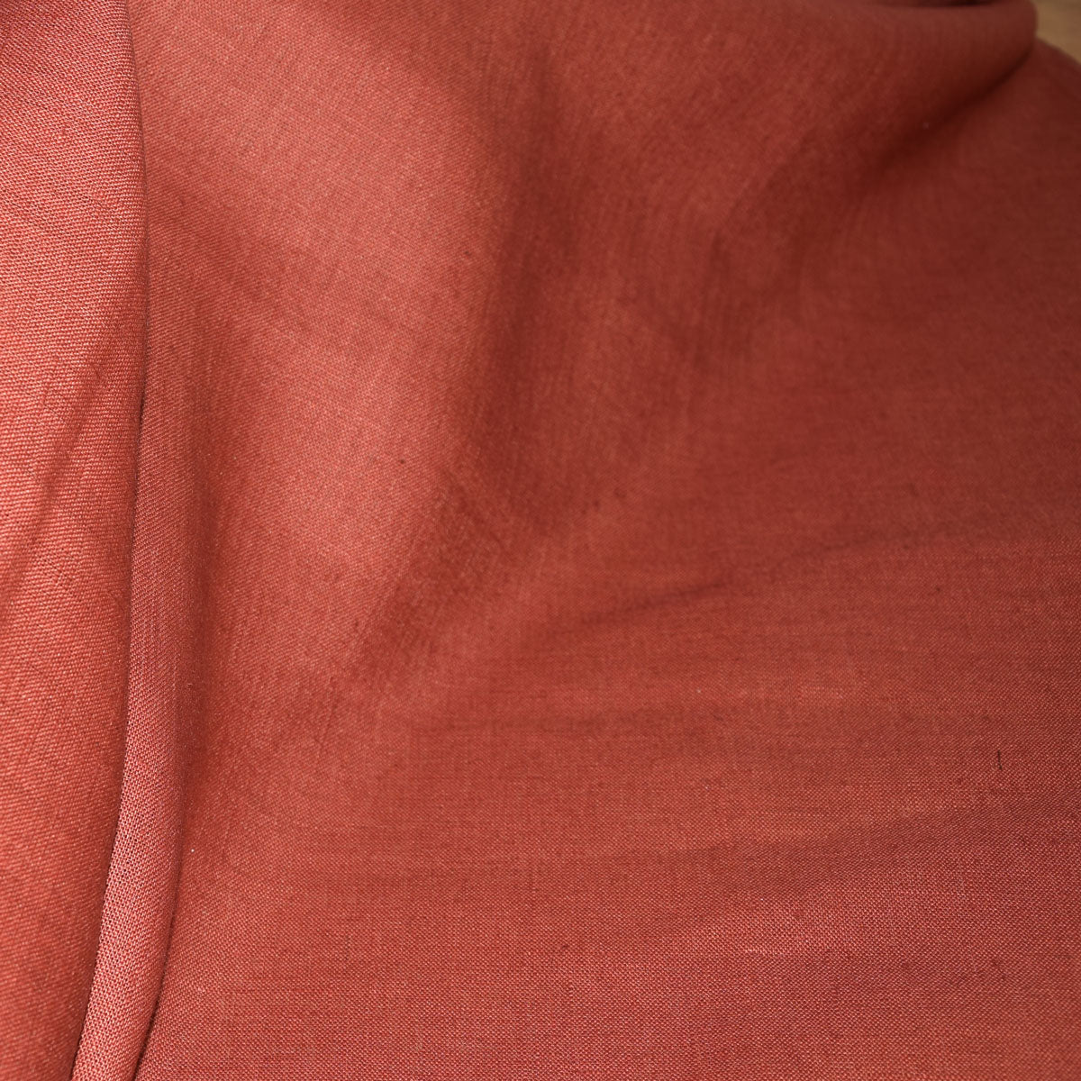 Ochra red - linen fabric - 180gsm - 470A