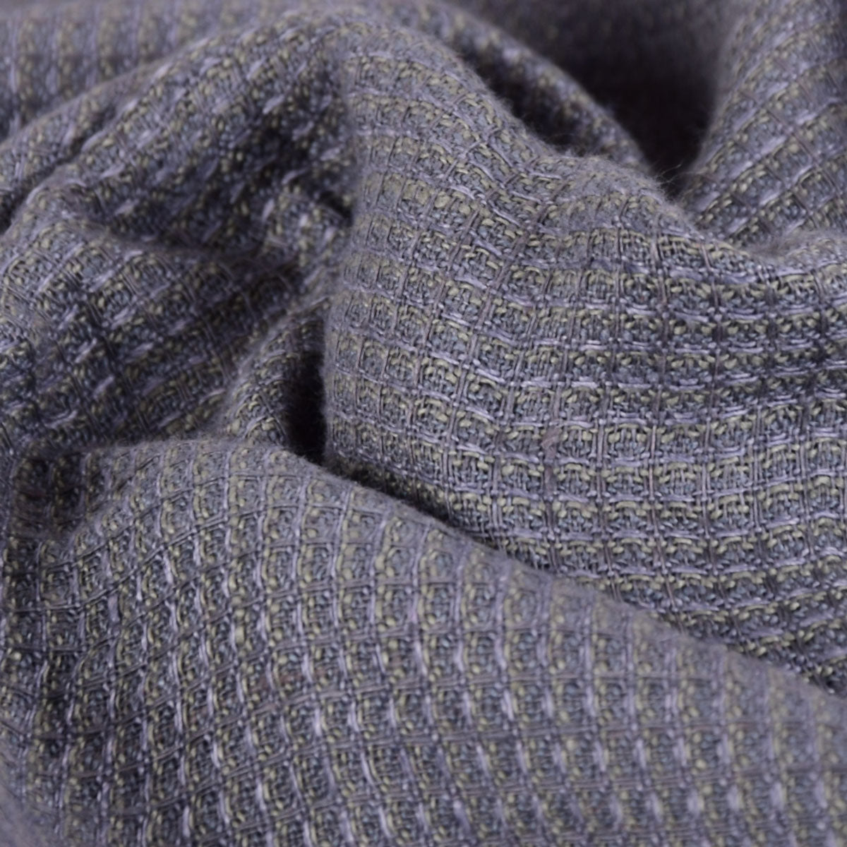 Waffle - grey - linen fabric - 358M