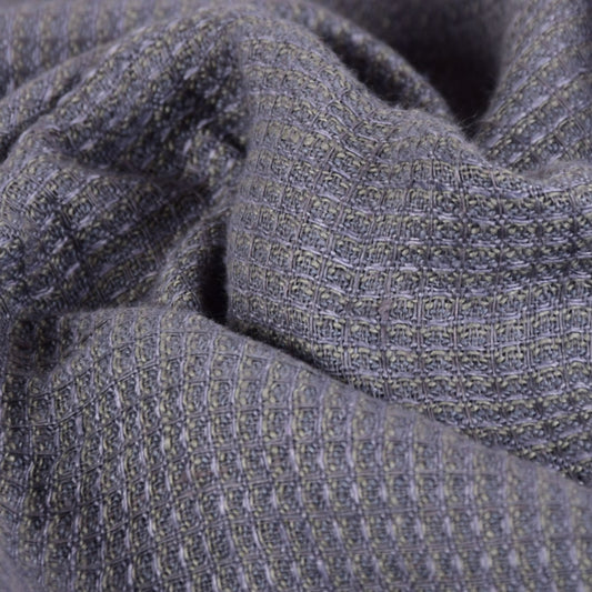 Waffle - grey - linen fabric - 358M