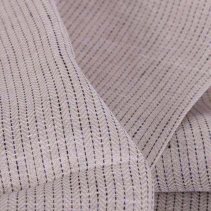 Herringbone - natur striped - linen fabric - 515M