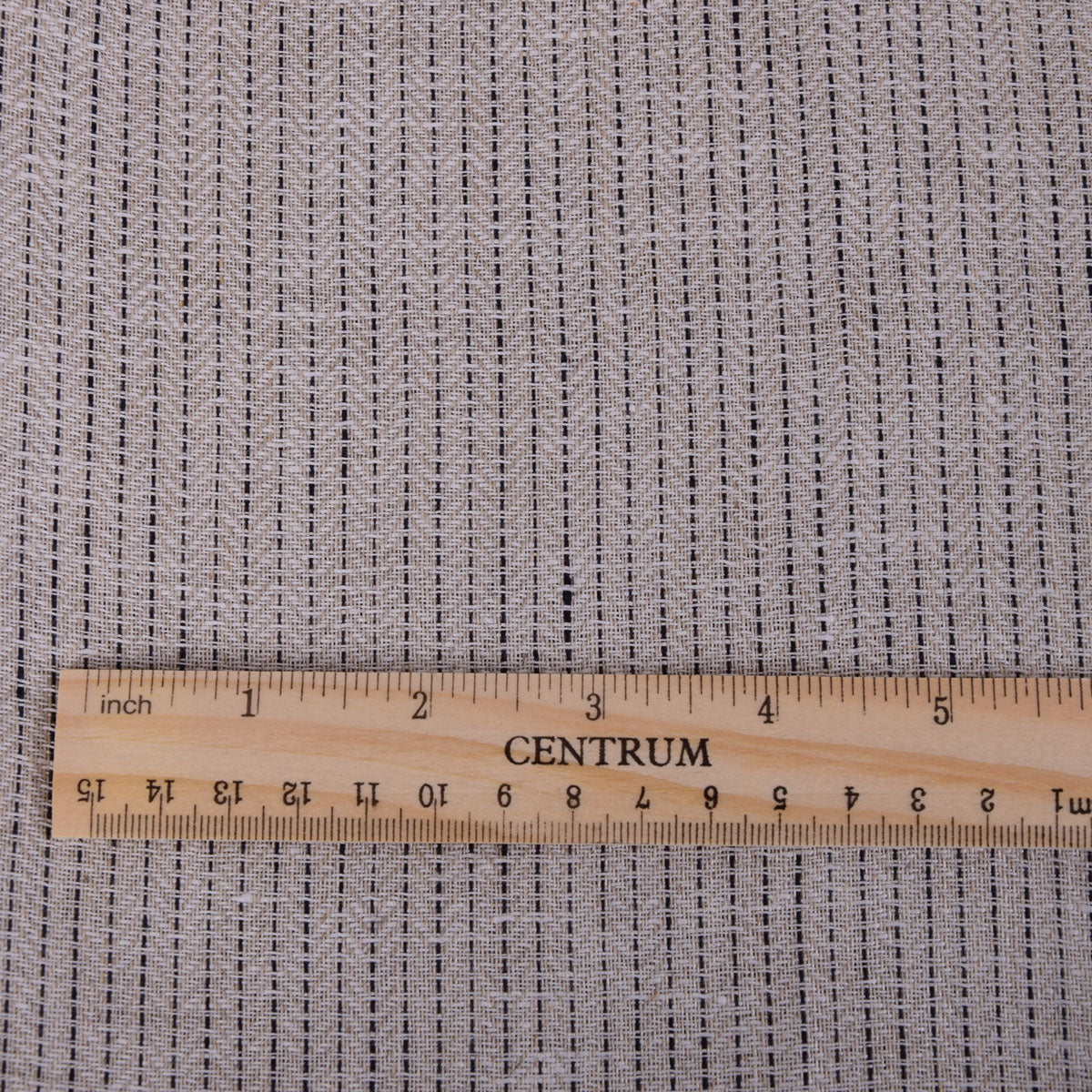 Herringbone - natur striped - linen fabric - 515M