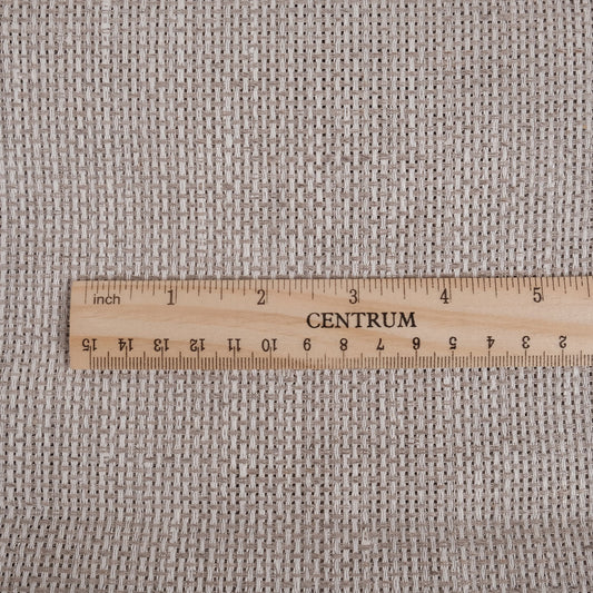 Natur - loose Basket  weave - linen fabric - 554M