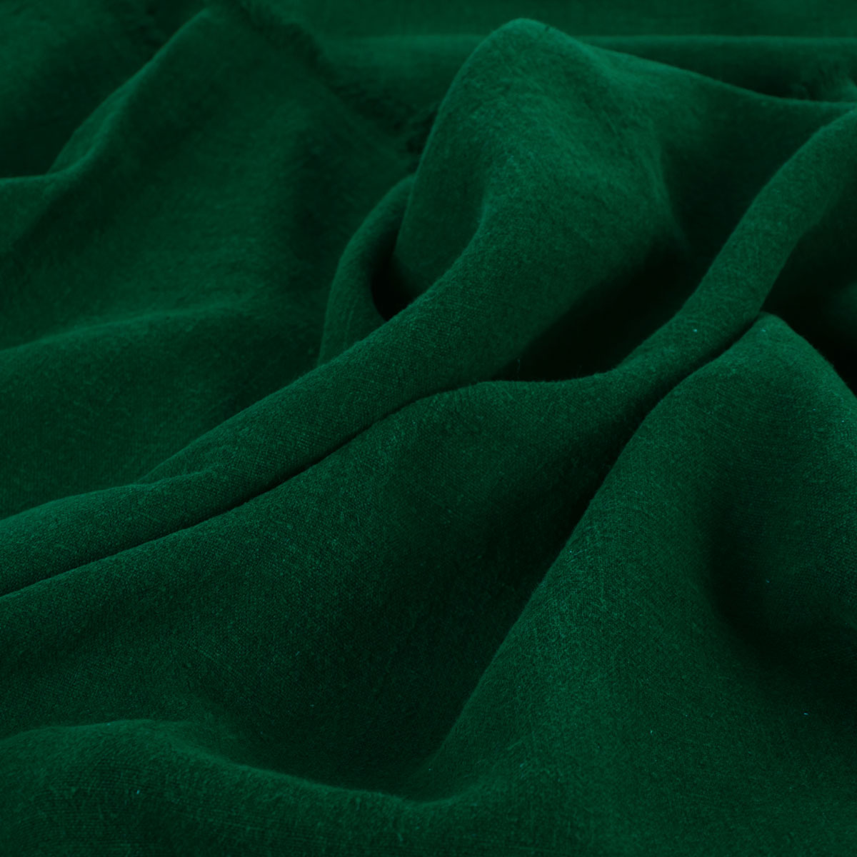 Forest green - heavy linen fabric -  609M