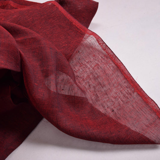 Sheer gauze - linen fabric - burgundy red - 805SH