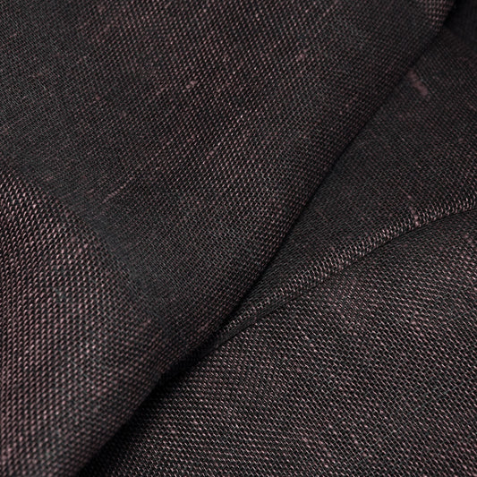 Sheer linen fabric - brown - 712SH