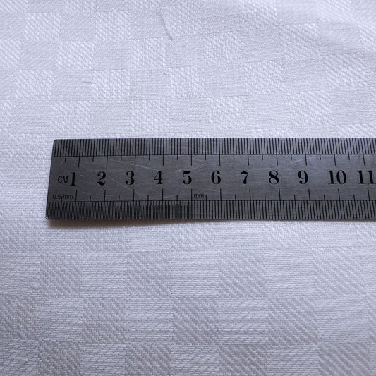 Jacquard linen fabric - White - 274rS