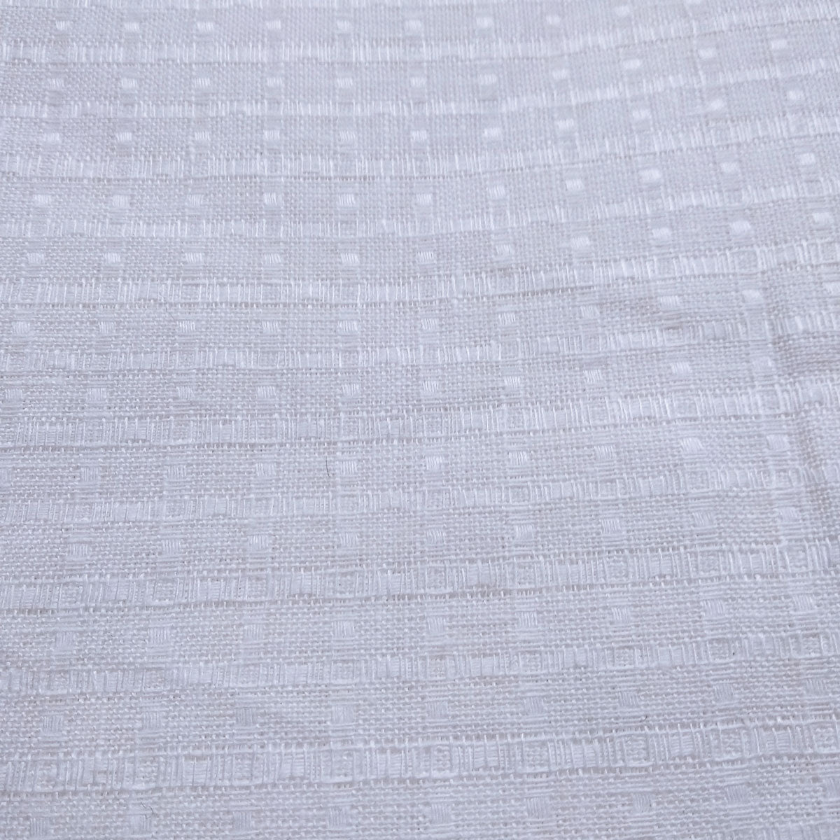 Jacquard linen fabric - White - 274rD
