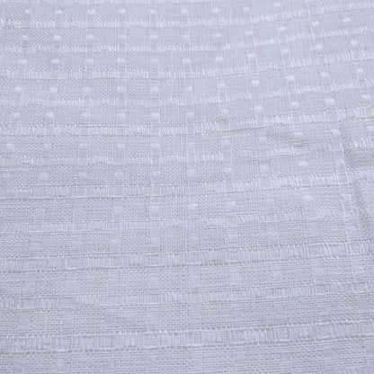 Jacquard linen fabric - White - 274rD