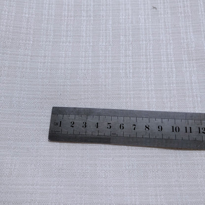 Jacquard  White - linen fabric - 274rT