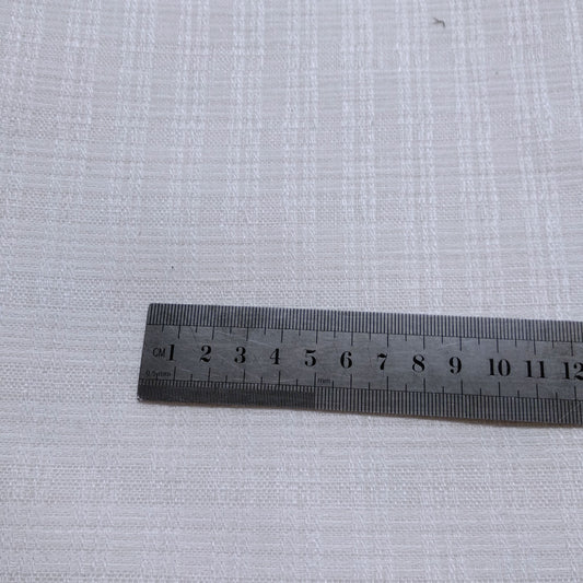 Jacquard  White - linen fabric - 274rT
