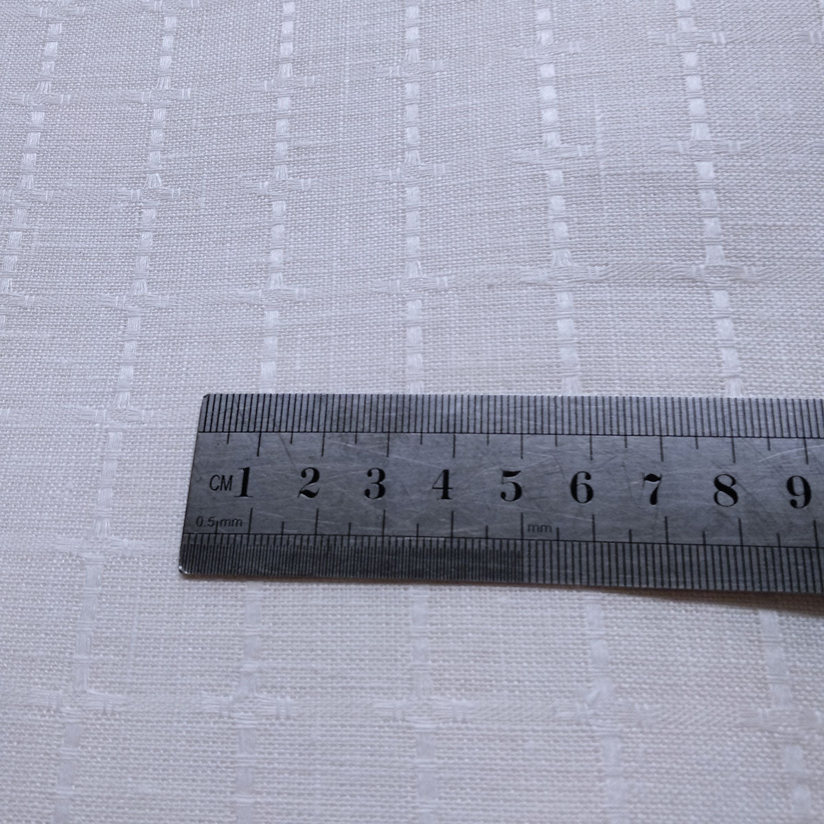 Jacquard - linen fabric - White - 274rB