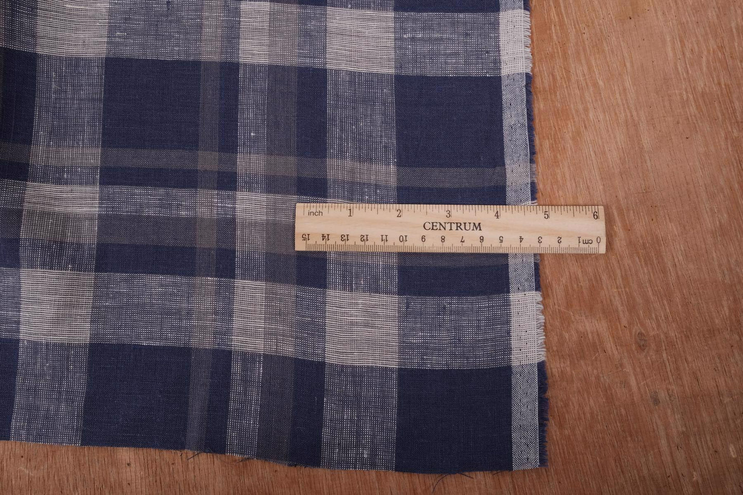 Tartain purple  - linen fabric - 107P