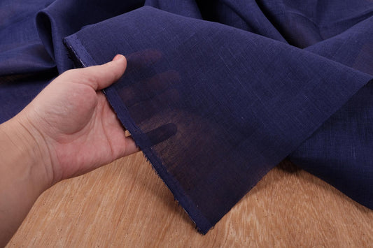Sheer GAUZE linen fabric -  purple - 143SH