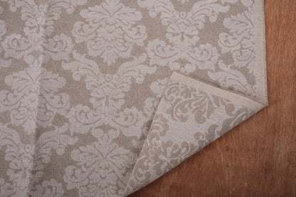 Double sided - floral natural - linen fabric -   211H