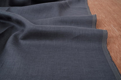 Herringbone - grey - linen fabric - 184R