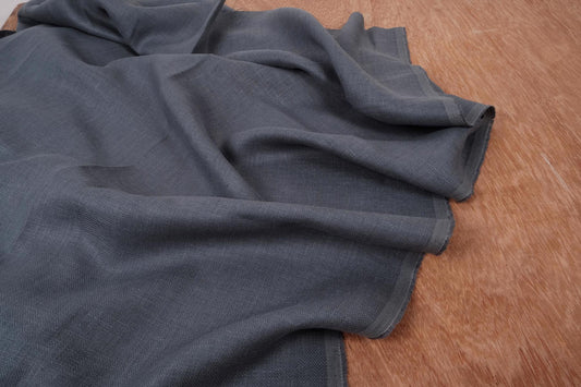 Herringbone - grey - linen fabric - 184R
