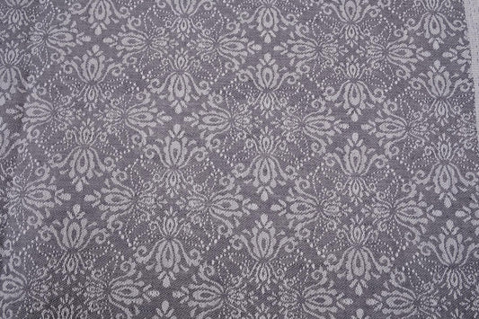 Jacquard  grey - linen fabric - 190R