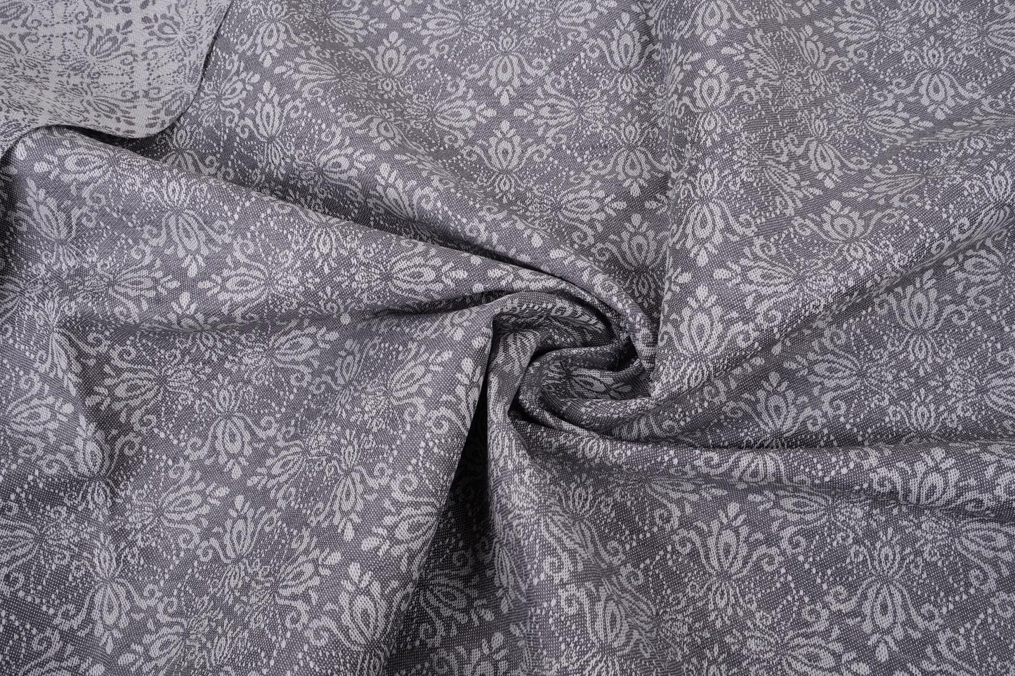 Jacquard  grey - linen fabric - 190R