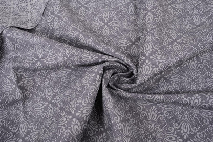 Jacquard  grey - linen fabric - 190R