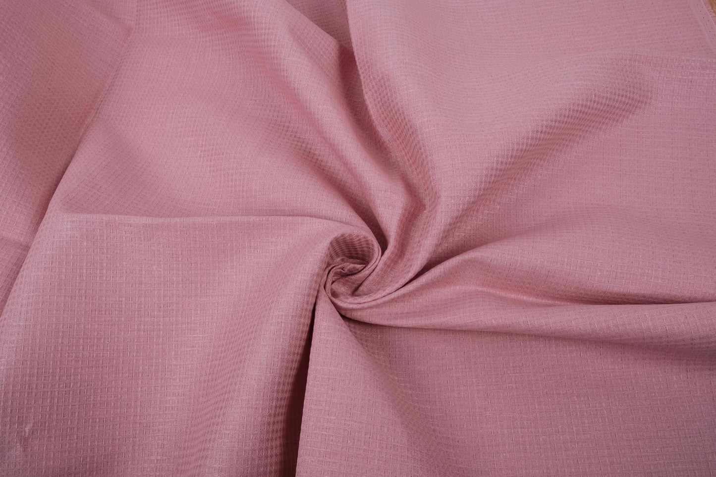Waffle - pink - linen fabric - 132VA