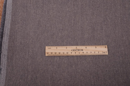 Broken twill- brownish grey -  linen fabric - 180R