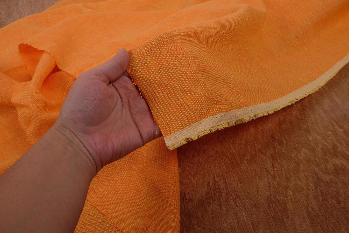 Chambre -  orange - linen - fabric - 186M