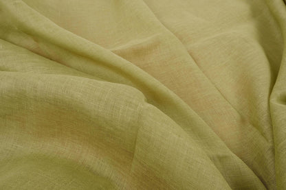 Sheer GAUZE linen fabric - pear green  - 152SH