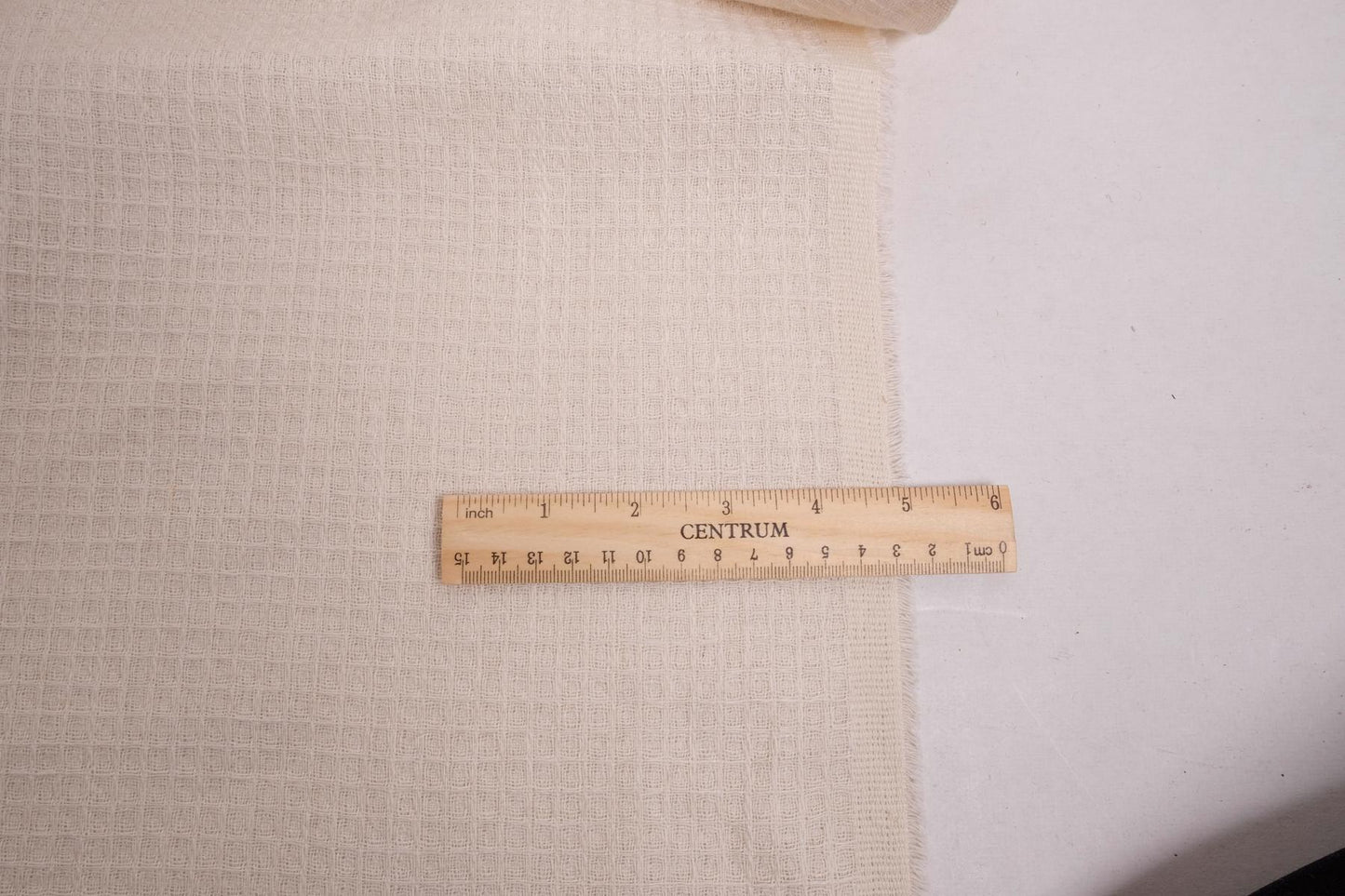Waffle - offwhite  - extra wide - linen fabric