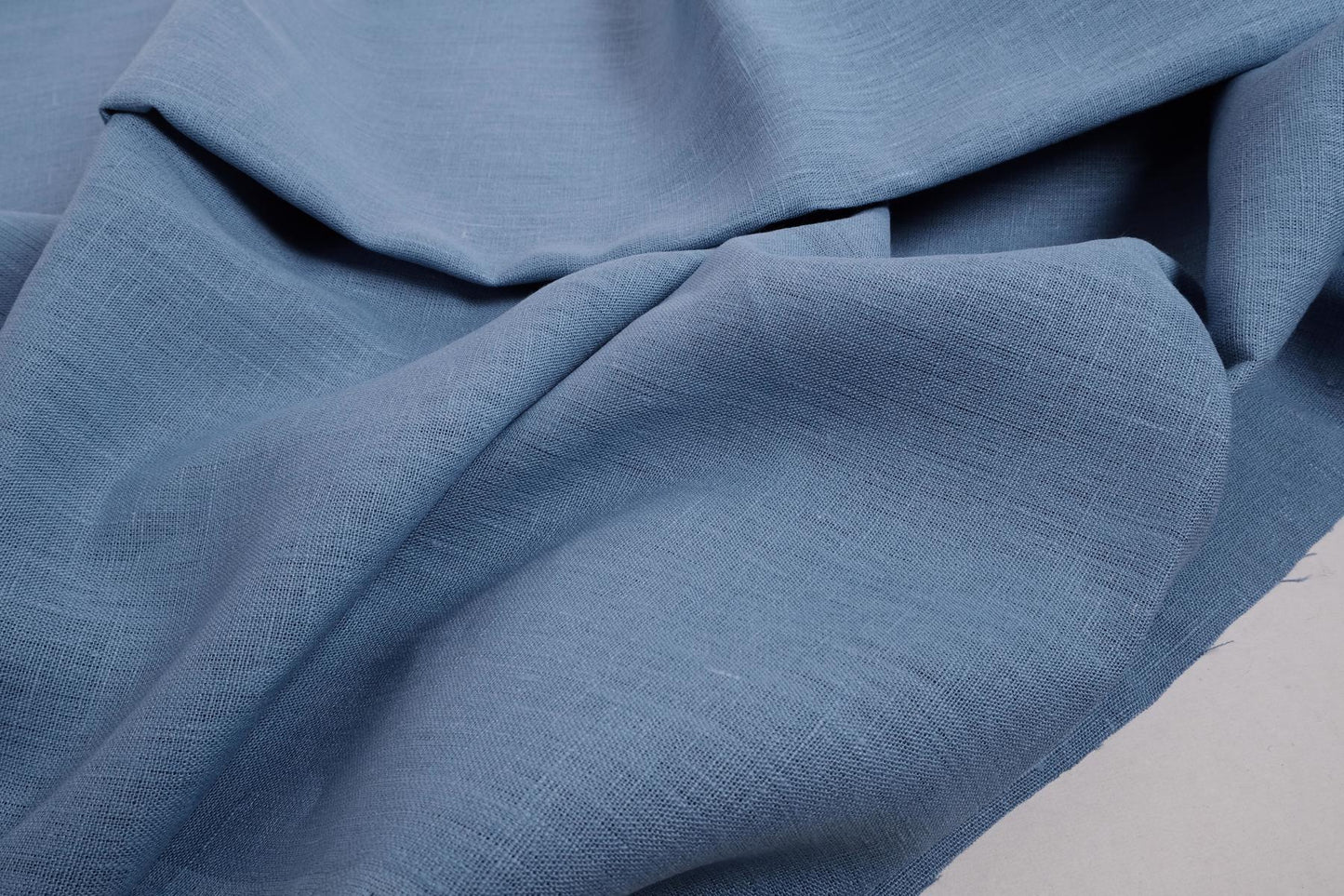 Blue - extra wide - linen fabric - 723EH