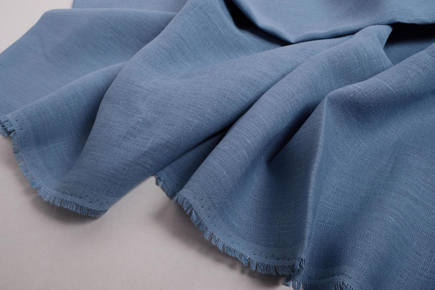 Blue - extra wide - linen fabric - 723EH