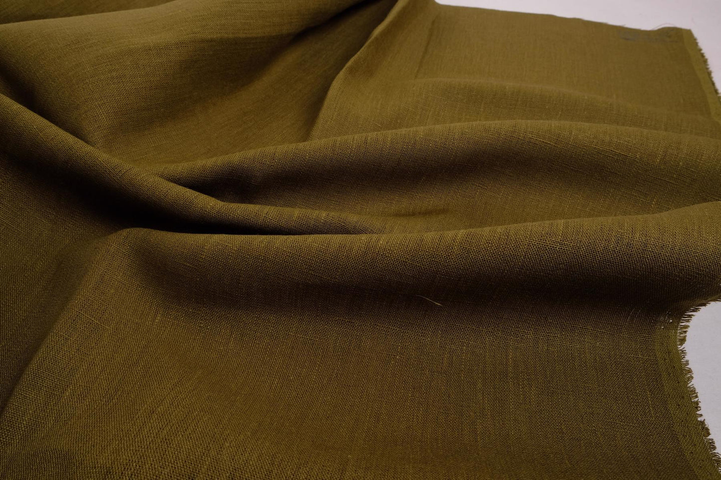 Moss green - extra wide - linen fabric - 819EM