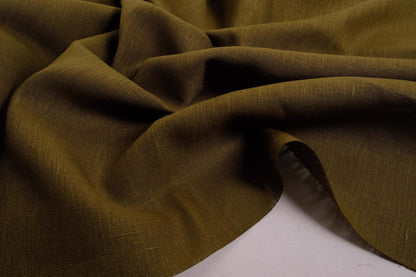 Moss green - extra wide - linen fabric - 819EM